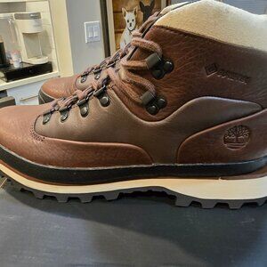 TIMBERLAND Euro Hiker Dark Brown / Black Mid GORE-TEX Waterproof Boot MENS 10